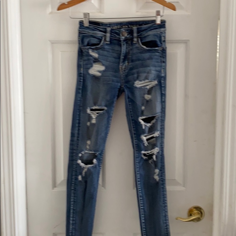 American Eagle Destroyed denim jeans Size 0